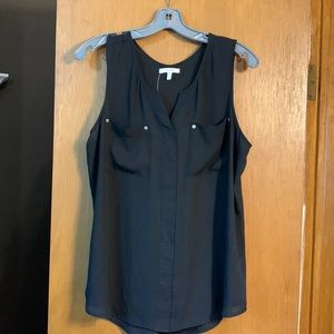 NWOT - sheer black tank top